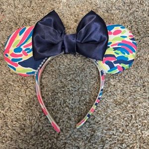 Lilly Pulitzer inspired Minnie Mouse ears Disney